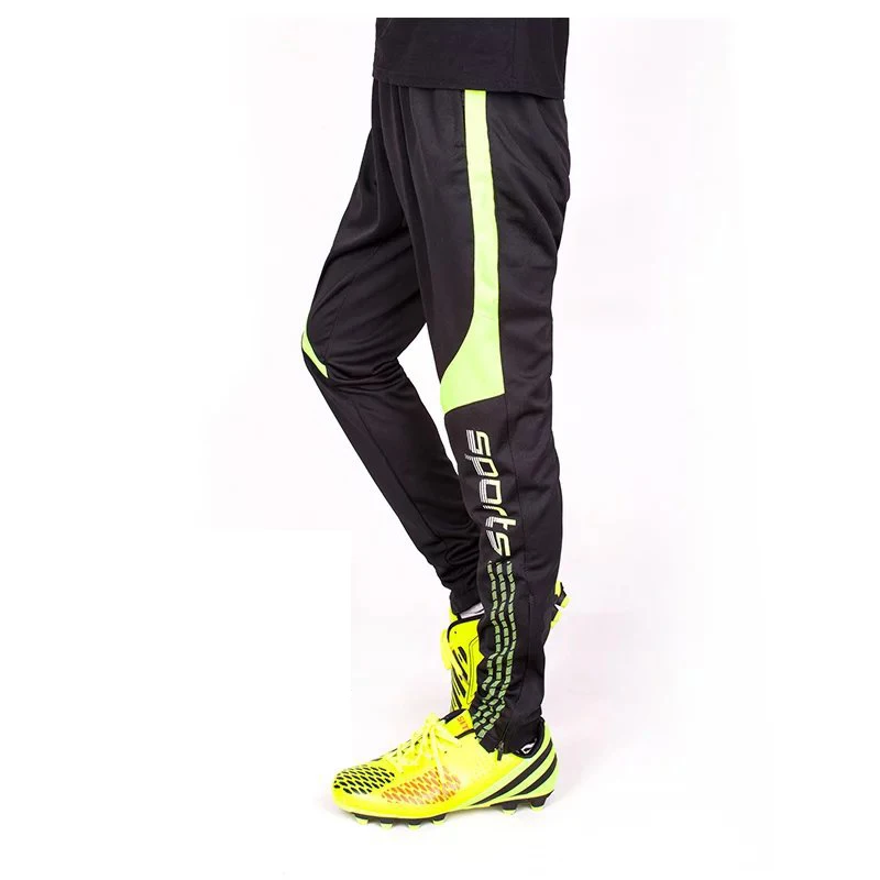 Football Soccer Training Pants Men With Zipper Pocket Jogging Trousers Fitness Running Sport Pants Breathable