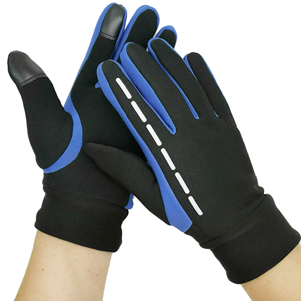 Полный палец Сенсорный экран велосипедные перчатки зимние теплые велосипедные перчатки ветрозащитные велосипедные перчатки мужские и женские дорожные mtb горные