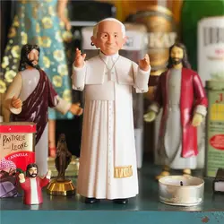 Эксклюзивный оригинальный гаражный комплект 15 см Папа Римский Франсис христианский фигурка Коллекционная модель свободная игрушка