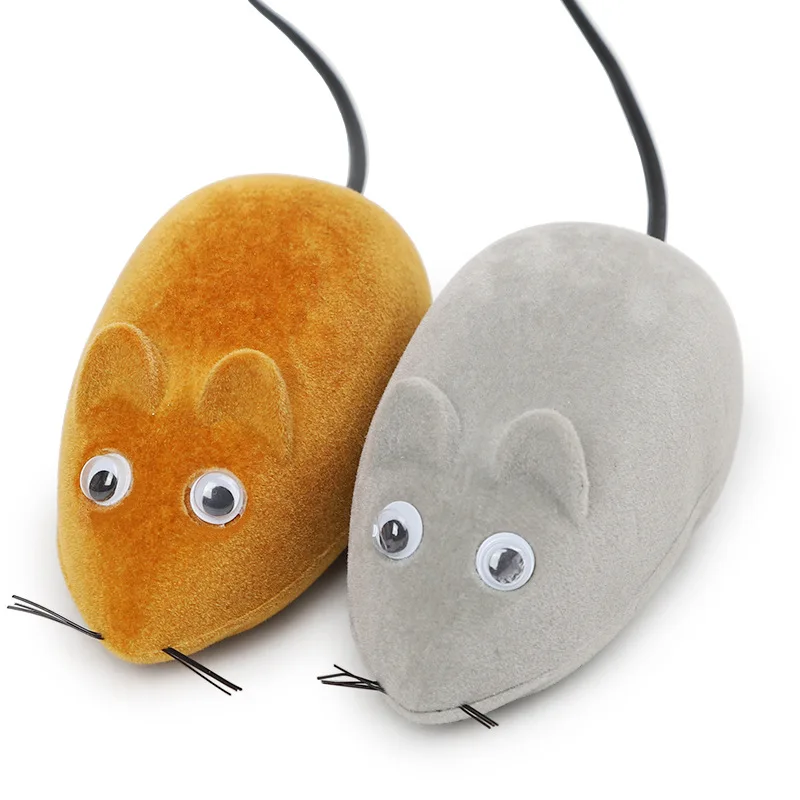 Cute Rat Cat Toy Small Pull Line Mouse Plush Simulation Mice Toys for