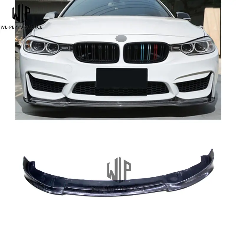 

For BMW 3 series F30 carbon fiber front lip front pulley lower lip Front Bumper Car Body Kit 2012-UP