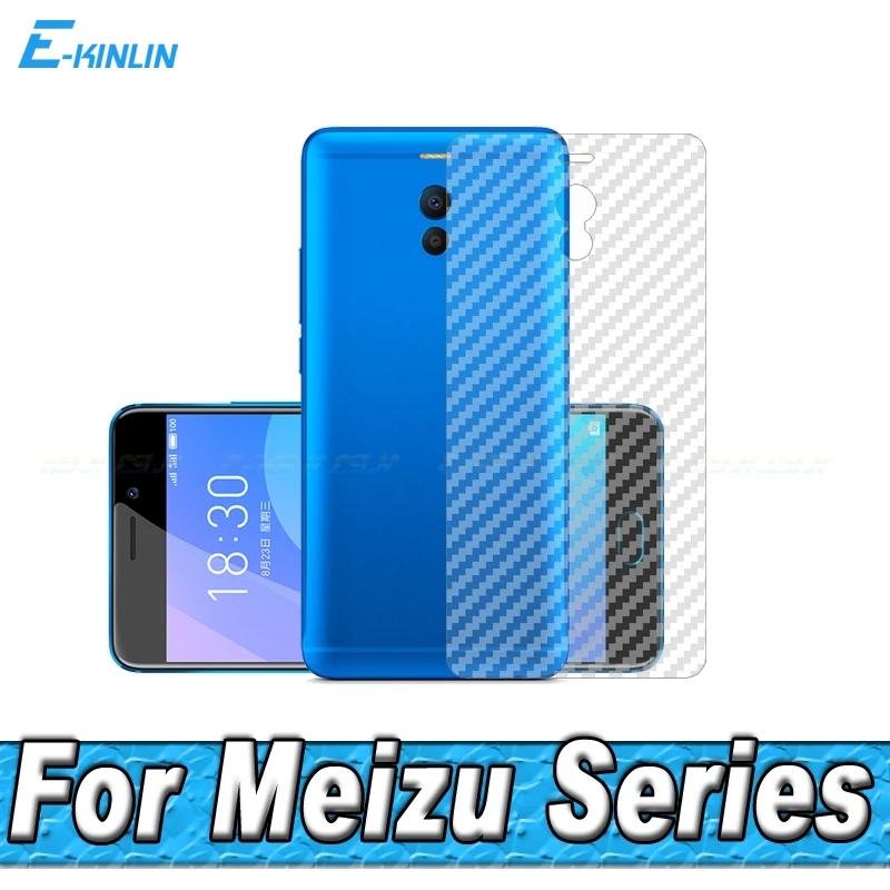 

Carbon Fiber Rear Screen Protector For MeiZu M5c M6 Note 8 9 M6s M6T M15 Pro 7 Plus Back Cover Protective Film No Tempered Glass