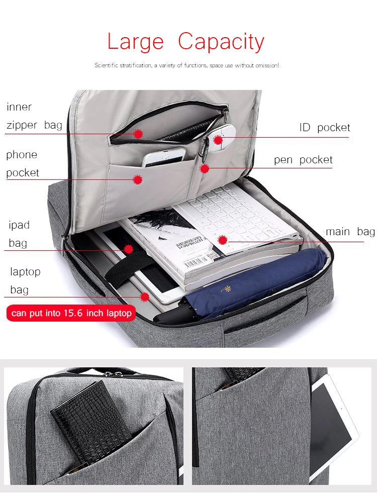 Профессиональные рюкзаки для ноутбука, мужские, для 15,6 дюймов, notbook, многофункциональный, черный, городской рюкзак, мужской, для путешествий, бизнес, школьные сумки