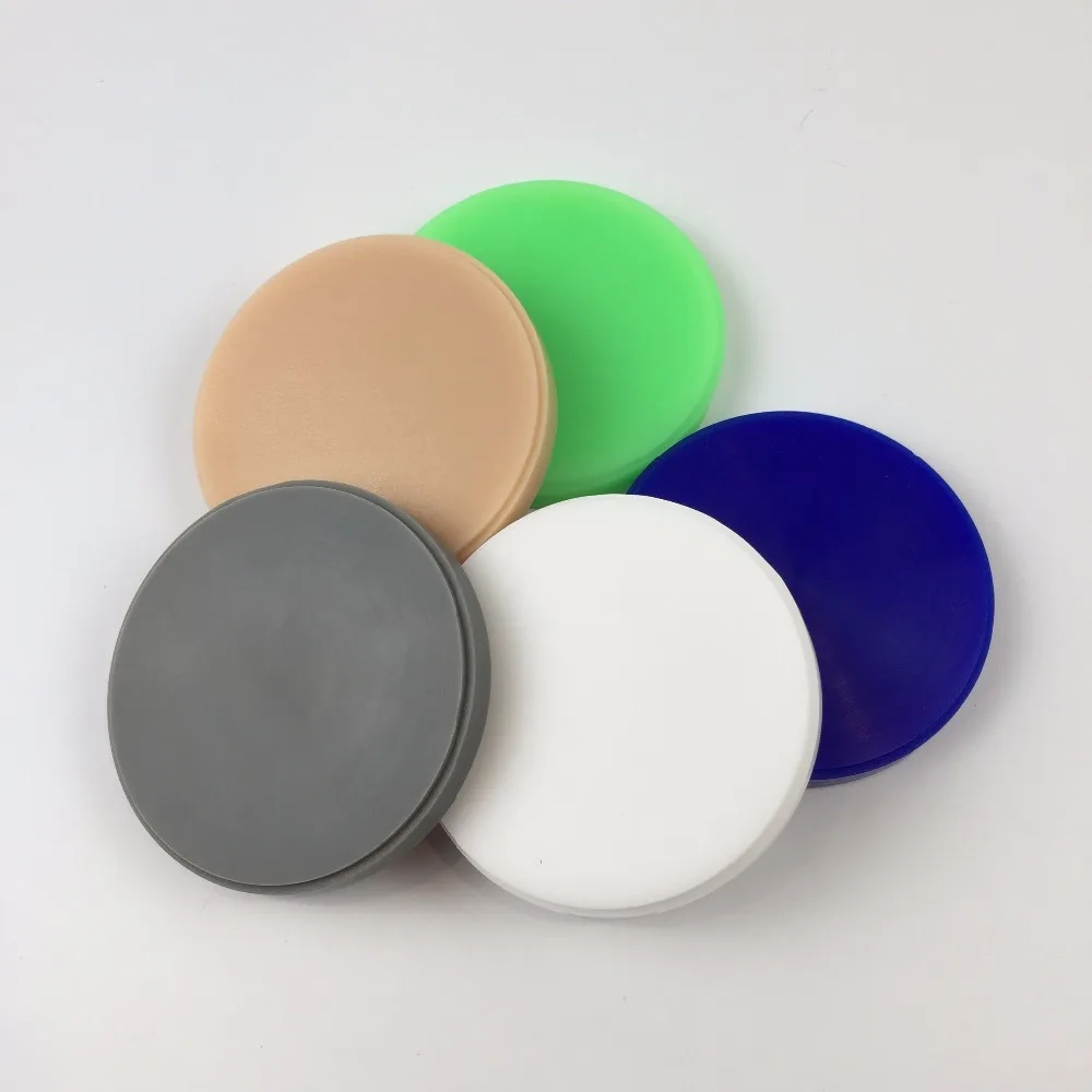 

5 PCS/lot Dental Lab Material OD98*10mm Wieland System CAD CAM Dental Carving Wax Disc Blank without Step
