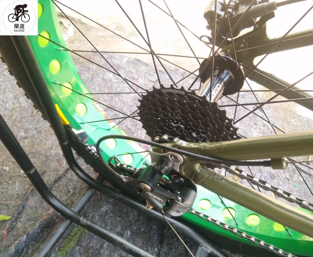 Clearance Kalosse   Snow  bicycle ,M390   air fork  26*4.0 tires  Hydraulic brakes  27 speed , beach mountain   bike 3