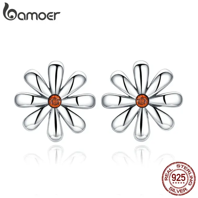 Us 4 99 30 Off Aliexpress Bamoer Authentic 925 Sterling Silver Daisy Flower Whisper Stud Earrings For Women Simple Fashion Us 4 99 30 Off Aliexpress Bamoer Authentic 925 Sterling Silver Daisy Flower Whisper Stud Earrings For Women Simple Fashion