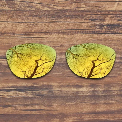 Gold Mirrored ToughAsNails поляризованные Сменные линзы для солнцезащитных очков Оукли Frogskins-несколько вариантов - Цвет линз: Gold Mirrored