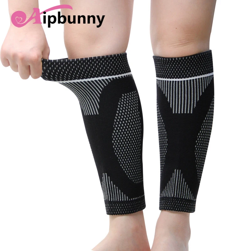 2 предмета тендинит артрит предотвратить теленок рукава Sokcs Knit Running дышащая щитки