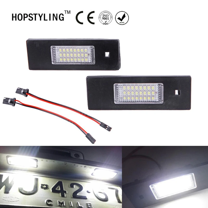 

HOPSTYLING 2pcs Error free LED License Plate Lamp + Interior Lights Kit For Fiat Croma Grande Punto Linea Marea Multipla