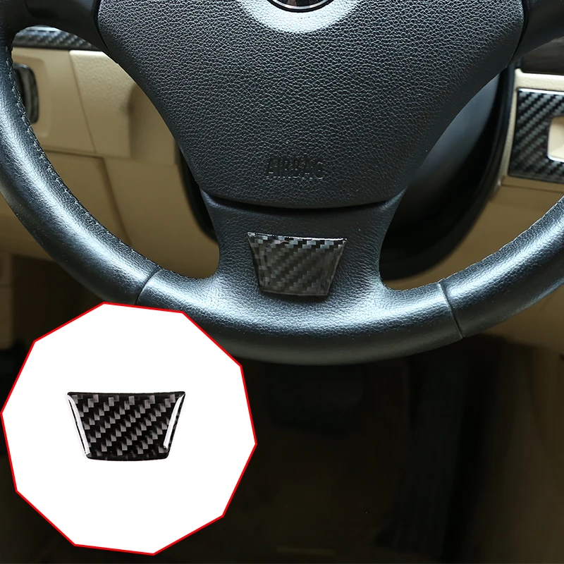

Soft Carbon Fiber 1 Pcs For BMW 3 Series E90 E92 2005-2012 Car Accessories Steering Wheel Trim Stickers