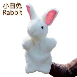 

Candice guo! Super cute baby plush toy animal hand puppet white rabbit 1pc