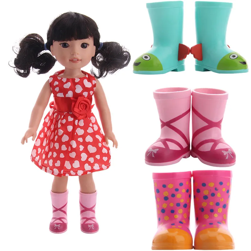 

Doll Shoes Cute Rain Boots Suitable For 14.5 Inch American Female Doll Our Generation Of Toy Doll Accessories Children's Best Gi