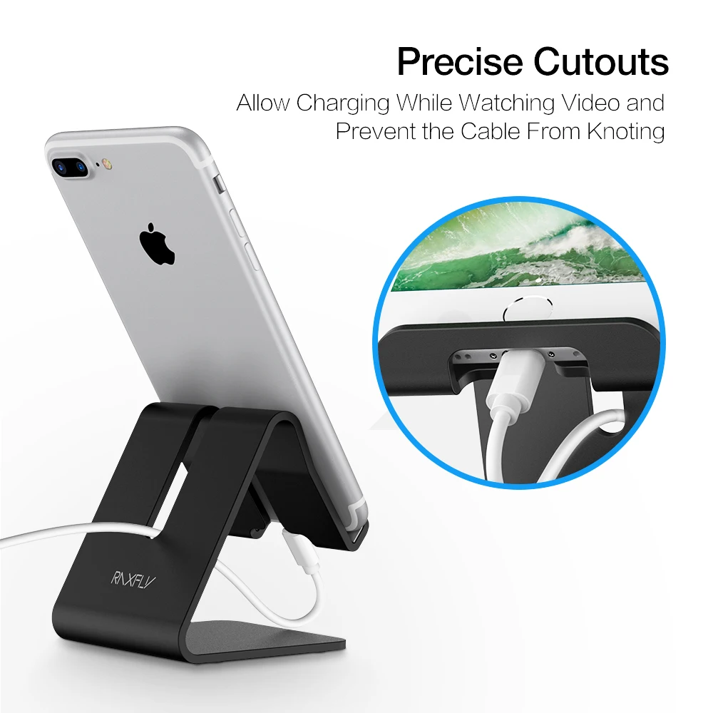 RAXFLY Telefon Halter Für iPhone X 8 8 Plus iPad Universal Aluminium Metall Tablet Schreibtisch Tel