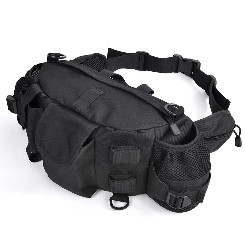 Military Style Travel Water Bottle Waistbag Fanny Waist Pack Bags 600D Nylon Belt Climb Bags ...