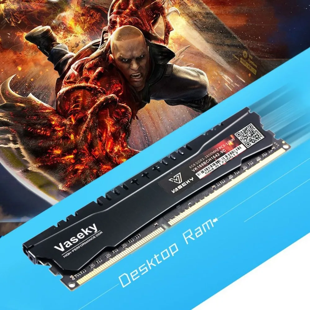 

Replacement Desktop Memory DDR3 8G 1600MHZ Computer Memory Module 240Pin