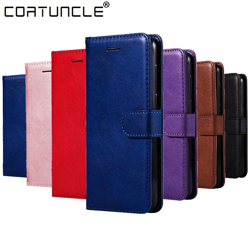 

Flip Leather Case on For Coque Sony Xperia XA1 Case For Fundas Sony Xperia XA1 Ultra Cover Solid Color Wallet Stand Phone Cases