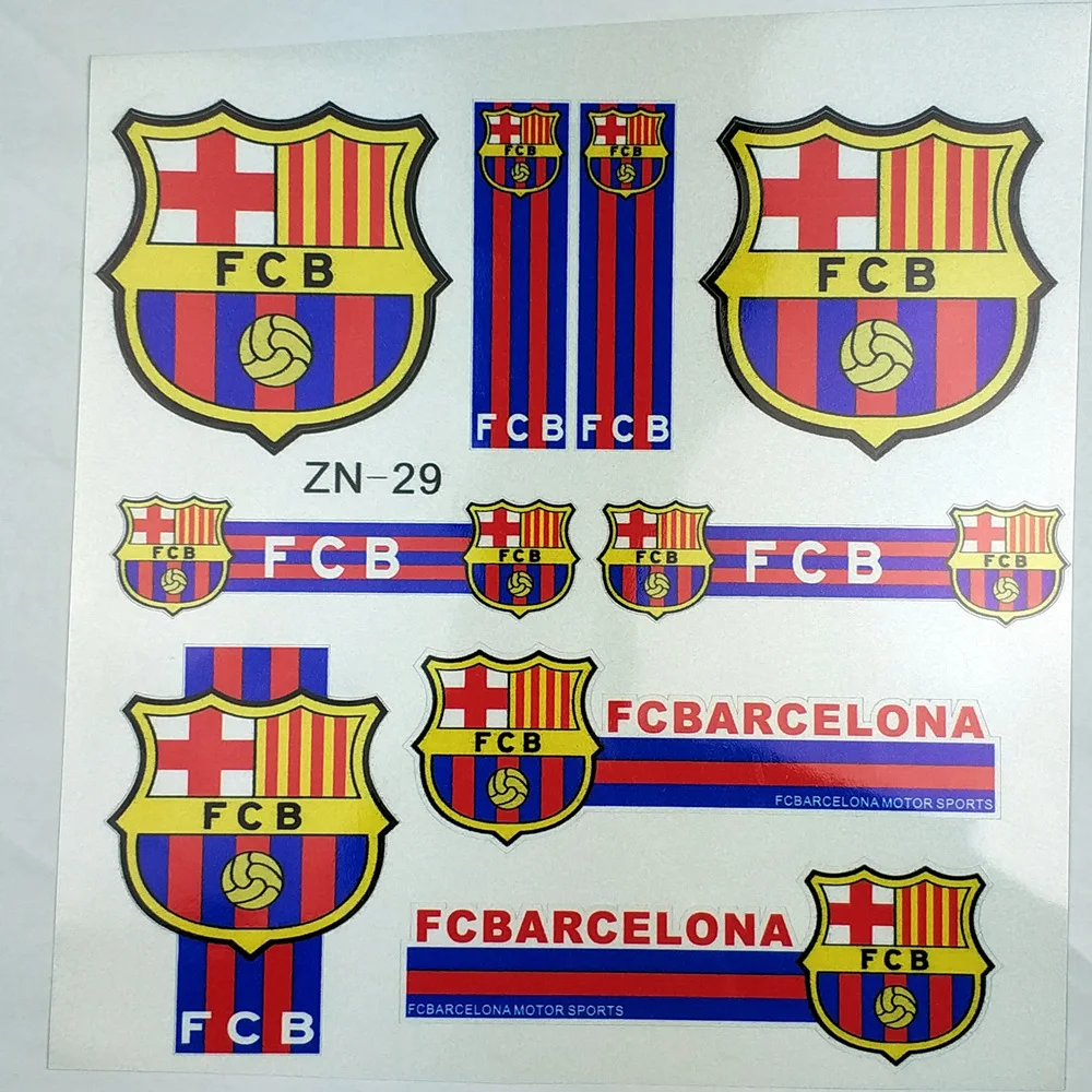 

Car Stickers Motrocycle Spain Football Barcelona Madrid Reflective Creative Decals Auto Tuning Styling 20x20cm D16