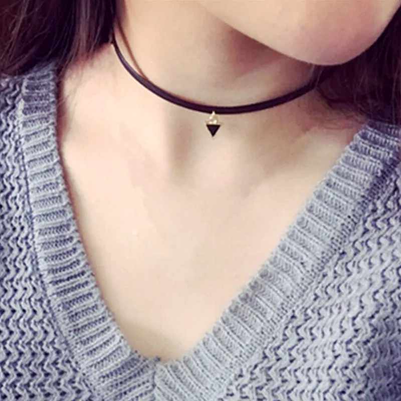 

Moana Overwatch Collares Maxi Necklace 80's 90's Inspired Plain Velvet Choker Gothic Handmade With Charm Emo For Women Gift X80