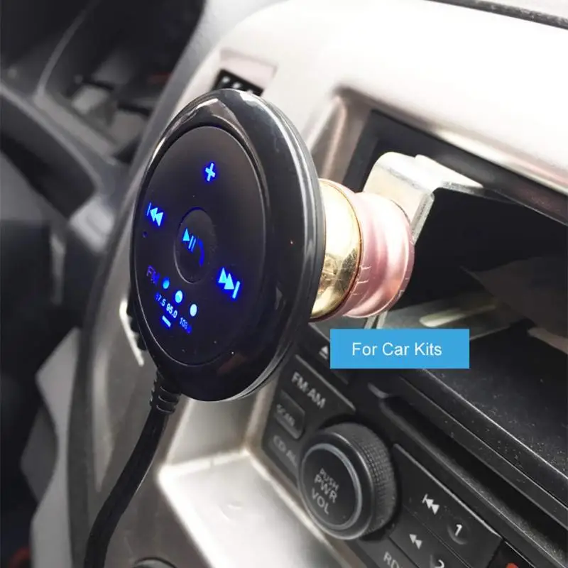 

Stereo Bluetooth 5.0 Wireless Audio Receiver Music Adapter 3.5mm jack USB Support FM LED Handsfree AUX Speaker Wireless Car Kit