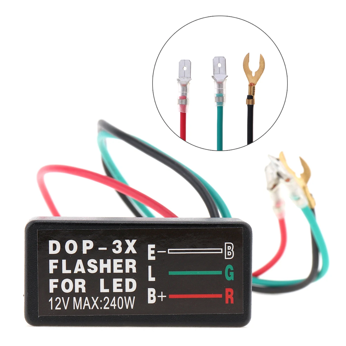 DOP-3X Водонепроницаемый светодиодный светильник сигнала поворота мигалка Реле Контроллер вспышки мигалка модуль для автомобиля/мотоцикла/ATV