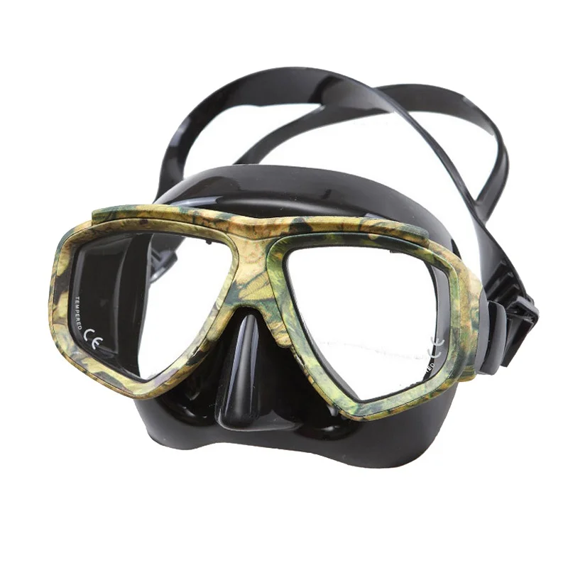Disguise Camouflage Scuba Adults Mask Myopic Optical Lens Snorkeling