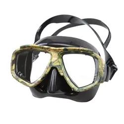 Маскировка камуфляж подводного взрослых Маска близорукие оптические линзы подводное плавание Шестерни подводной охоты Плавание очки