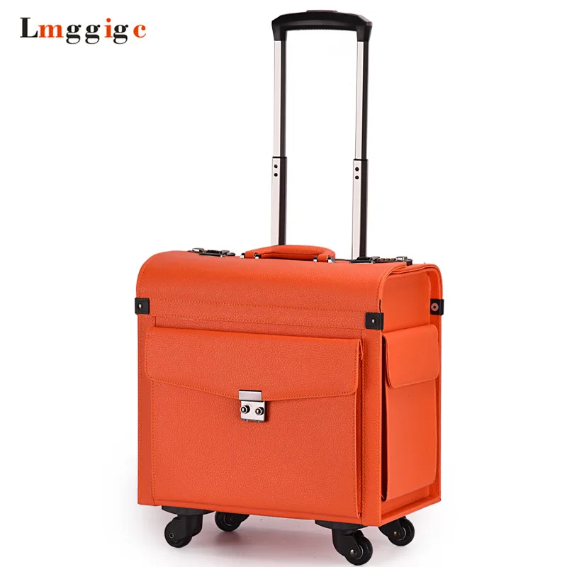 Us 93 72 29 Off Rolling Cabin Luggage Flight Attendants Travel Suitcases Commercial Computer Bag Password Box Pu Carry On With Universal Wheels In Us 93 72 29 Off Rolling Cabin Luggage Flight Attendants Travel Suitcases Commercial Computer Bag Password Box Pu Carry On With Universal Wheels In