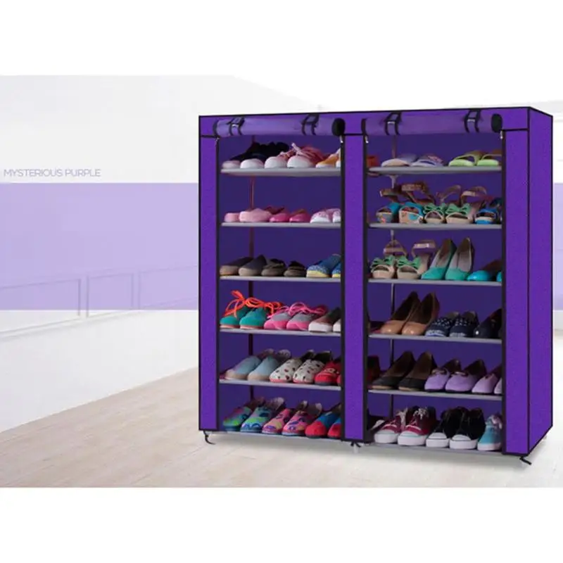 غير المنسوجة حذاء قماشي رف منظم متعددة طبقات رف الحذاء خزانة حفظ الفضاء الغبار حامل غير المنسوجة حذاء قماشي رف منظم متعددة طبقات رف الحذاء خزانة حفظ الفضاء الغبار حامل