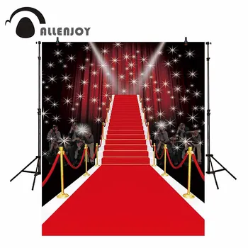 

Allenjoy red carpet Photography Backdrop hollywood shiny stars fashion Tees dazzling background prop photocall photobooth studio