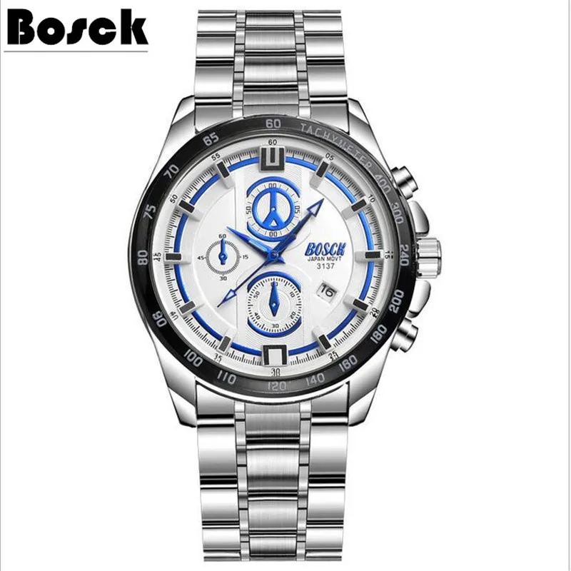 

Watch men's waterproof double calendar men's watch student casual fashion trend Korean version of the simple quartz watch