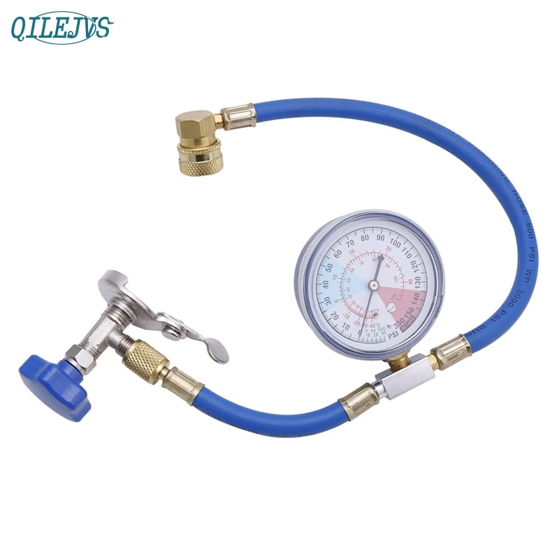 

New R134A Air Conditioning Recharge Measuring Hose Gauge Valve Refrigerant Pipe jun13