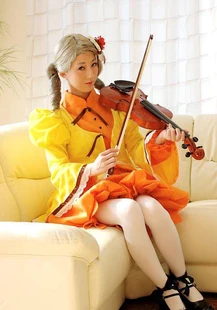 

Rozen Maiden Kanaria Canary Bird Cosplay Costume with hair accessory free shipping