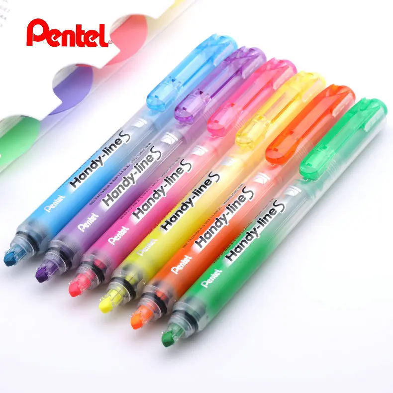 

1Pcs/Lot Pentel SXS15 press type fluorescent pen