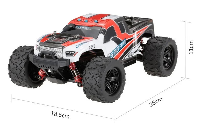 High Speed RC Off-Road Racing Car HS18301/HS18302 1/18 2.4GHz 4WD 36km/h Truck Buggy RC Vehicle for Kids Toy Gift