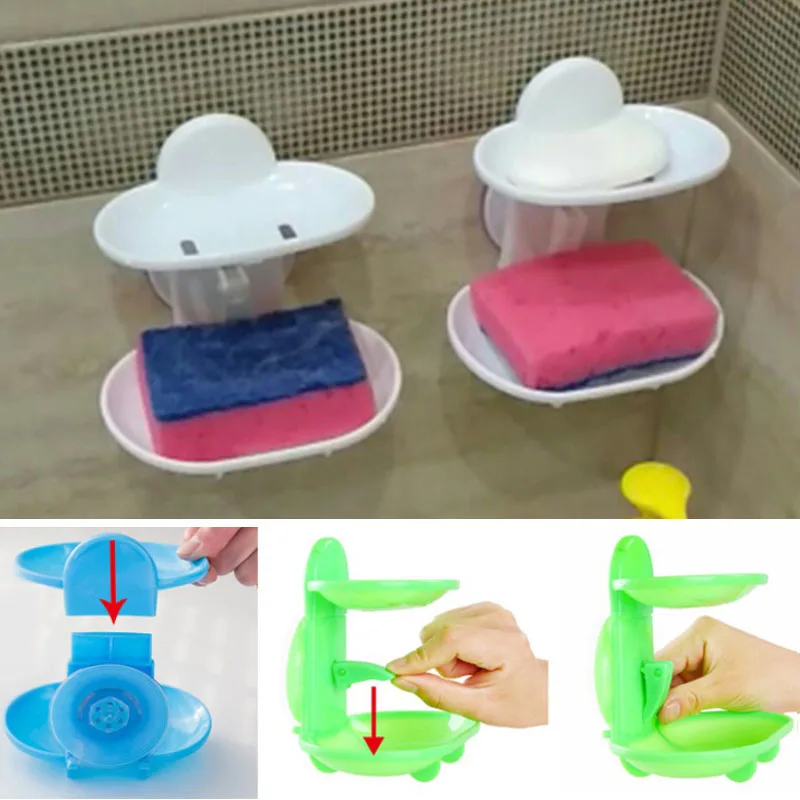 Buy Soap Holder with two Layer Soap Dish Storage