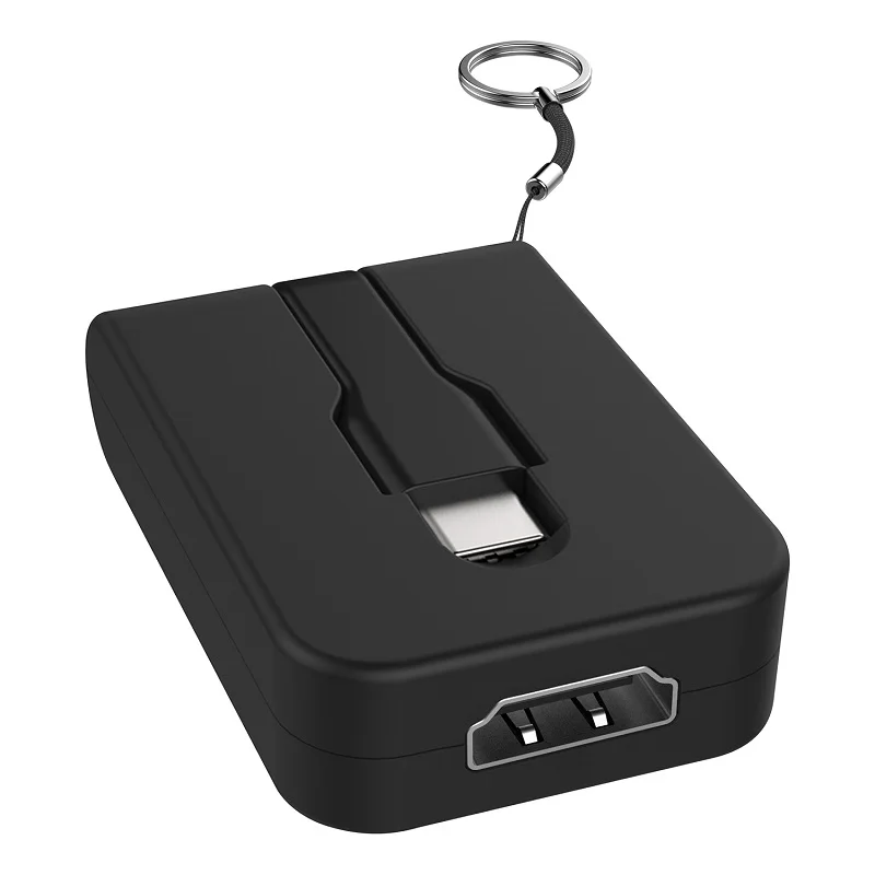 Dzlst Тип usb C адаптер Портативный к HDMI VGA Displayport Mini DP 4 К 60 Гц конвертер брелок для MacBook samsung S9/S8 USB C концентратора
