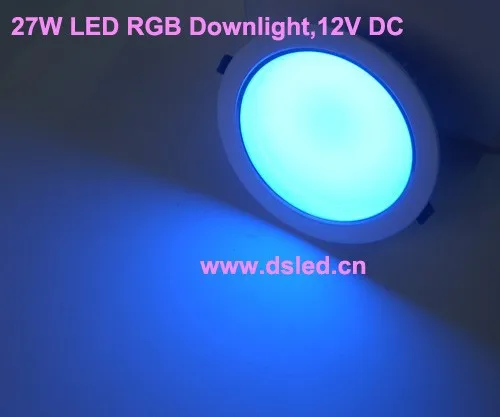 Бесплатная доставка DHL! Новинка! Высокая мощность 27 W светодиодный RGB светильник, светодиодный RGB утопленный свет, DS-CSL-60-27W-RGB, 9*3 W RGB 3in1, 12 В