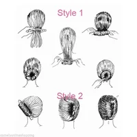 2pcs/set Women Formal DIY Hair Styling Updo Donut Bun Clip Tool Formal French Twist Maker Holder Hair Sticks 2