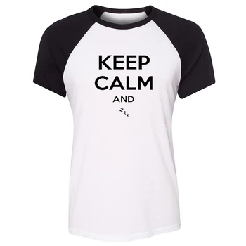 

Keep Calm And sleep zzz 5 burning man Funny Design Womens Ladies Short Sleeve Printing T shirt Graphic Tee Shirt Cotton Tshirts