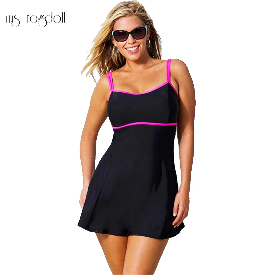2018 New Monokini Swimming Suit Women High Waist Swimwear