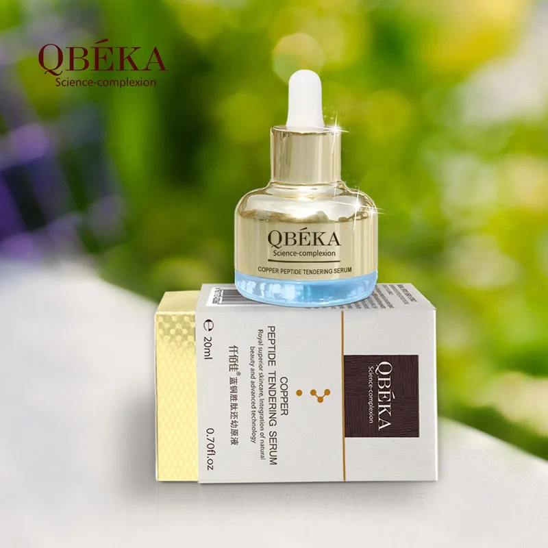 QBEKA Copper Peptide Tendering Serum Anti Aging Vitamin C Skin Care Facial Essence Anti Wrinkle Face Serums With Hyaluronic Acid QBEKA Copper Peptide Tendering Serum Anti Aging Vitamin C Skin Care Facial Essence Anti Wrinkle Face Serums With Hyaluronic Acid