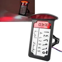 Montagem lateral Matrícula Tail Light Bracket Kit se encaixa para Harley Sportster Chopper Moto Custom