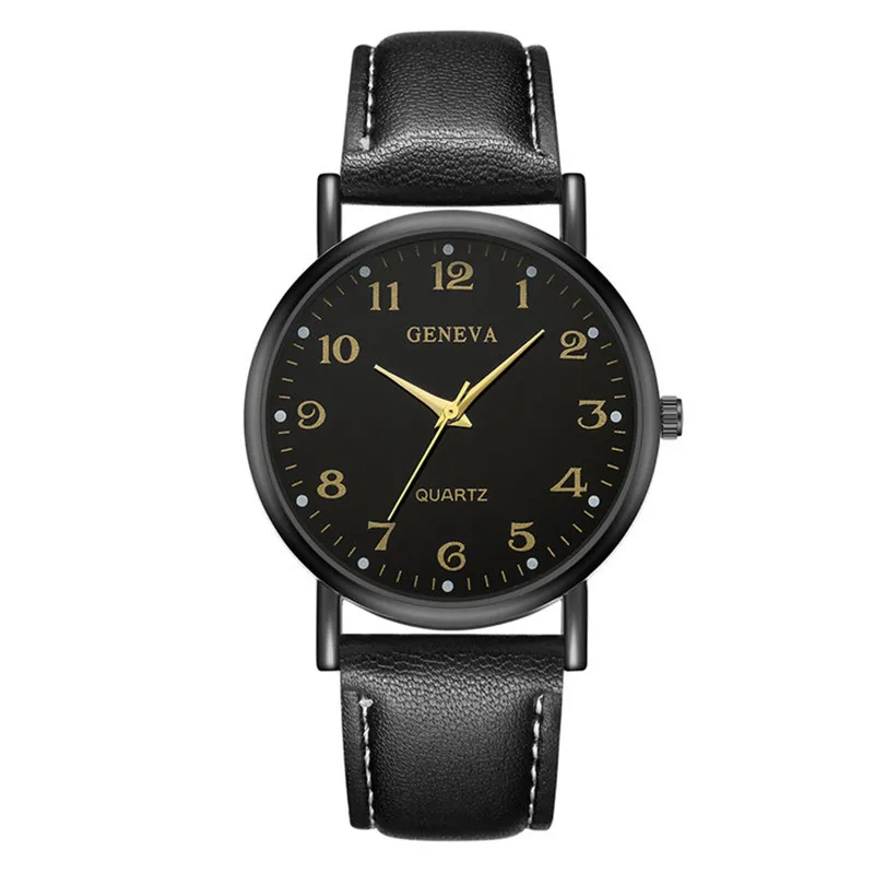 Женские часы Лидирующий бренд Geneva Женские повседневные наручные часы кожаный ремешок для часов минималистичный хит relogio feminino