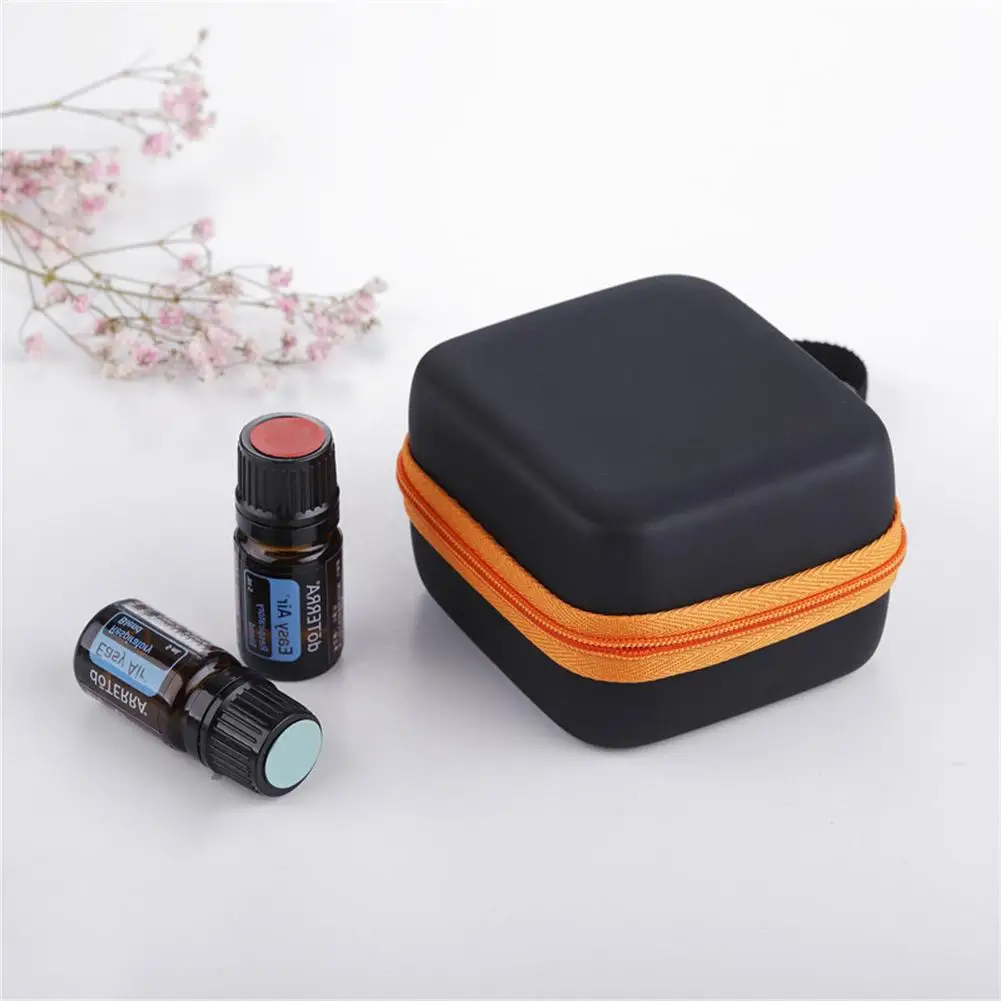 

7 Compartments 5ML Essential Oil Storage Bag Women Perfume Oil Bottle Display Case Portable Travel Nail Polish Organizer New