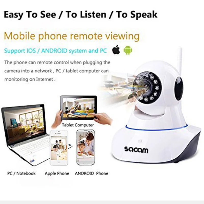 SASDIGI72M2WL Sacam WiFi IP Camera