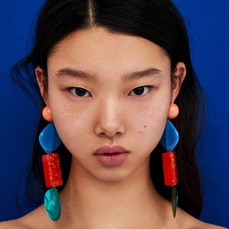 Naomy&ampZP Bohemian Boho Earrings Women Long Colorful Vintage Drop Statement Big Wedding Party Dangle Jewelry | Украшения и