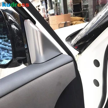 

For Nissan Armada Patrol Royale Infiniti QX56 QX80 Y62 2016 2017 2018 ABS Matte Front Window Sill Triangle Pillars Trim 2pcs