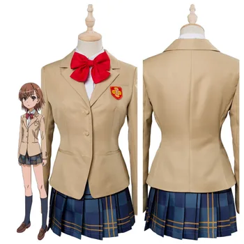 

A Certain Magical Index Railgun Misaka School Uniform Dress Cosplay Costume Suit Custom Made