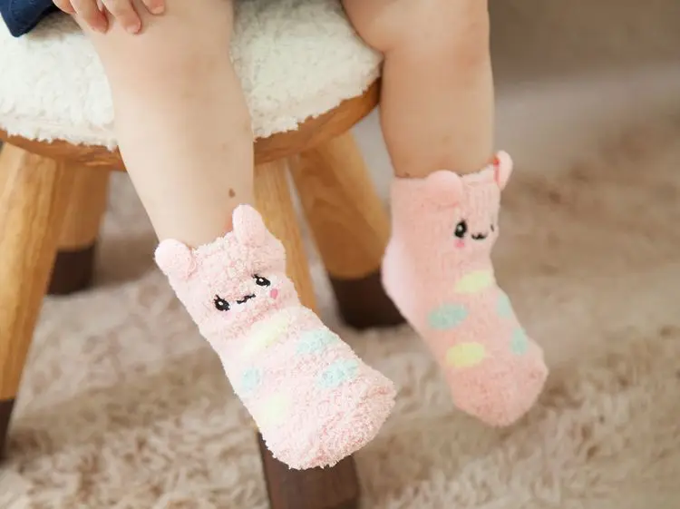 Модные новые детские носки,, хлопковые нескользящие детские носки для девочек, носки для 3-6 лет,, 6 пар = 12 шт. = партия