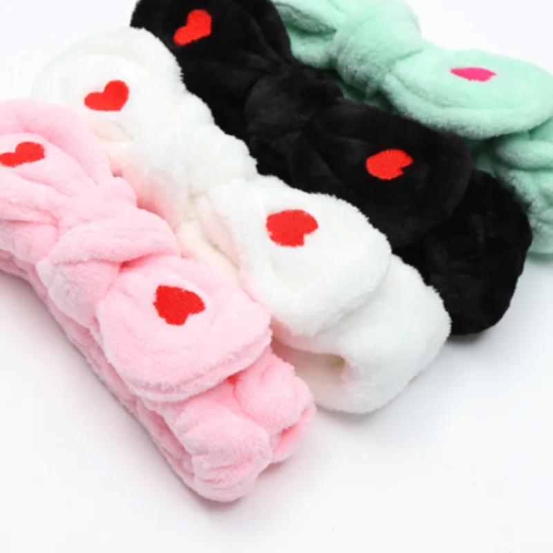 

Big Rabbit Ear Soft Elastic Soft Headband Women Towel Hair Band Bath Spa Make Up Girls Face Washing Hairband Headwear